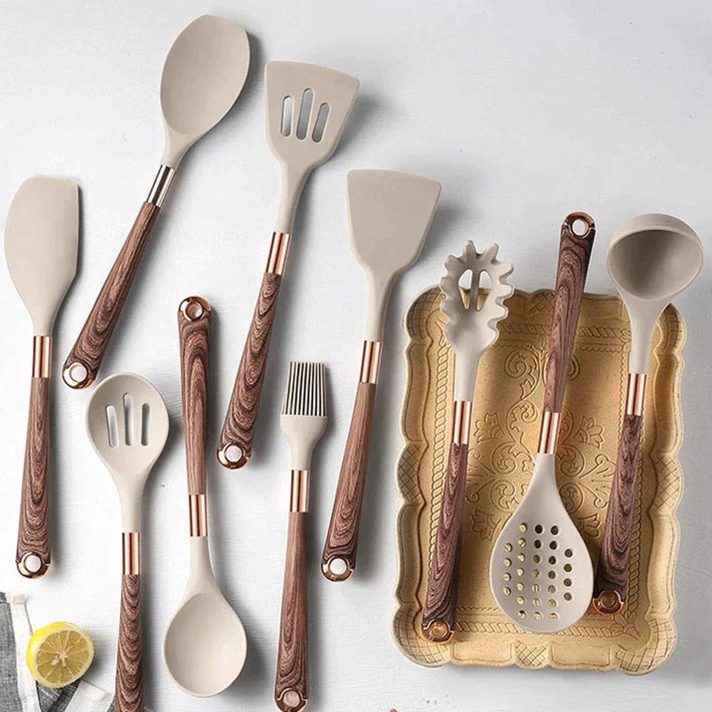Modern Kitchen Utensil Set - Heat-Resistant Silicone Cooking Utensils for Daily Use 1
